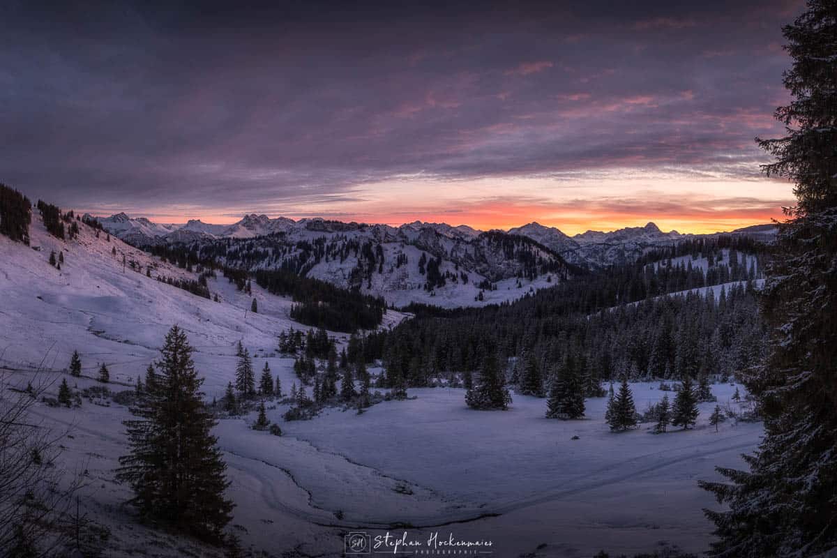 Abendstimmung in den Allgäuer Alpen