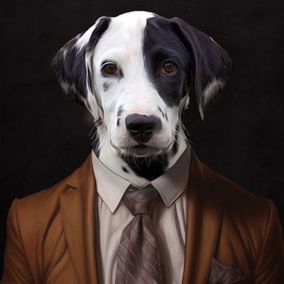 hund_portrait_dalmatiner_in_anzug_mit_krawatte_kleidung_geschenkidee